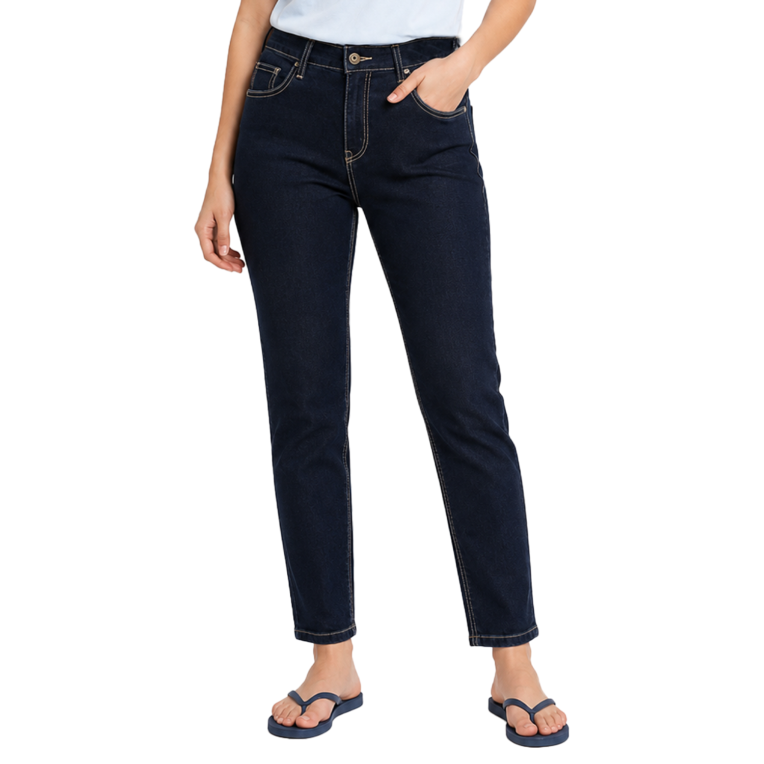 Parasuco Women's Navy Blue Denim Jean - Branded Original