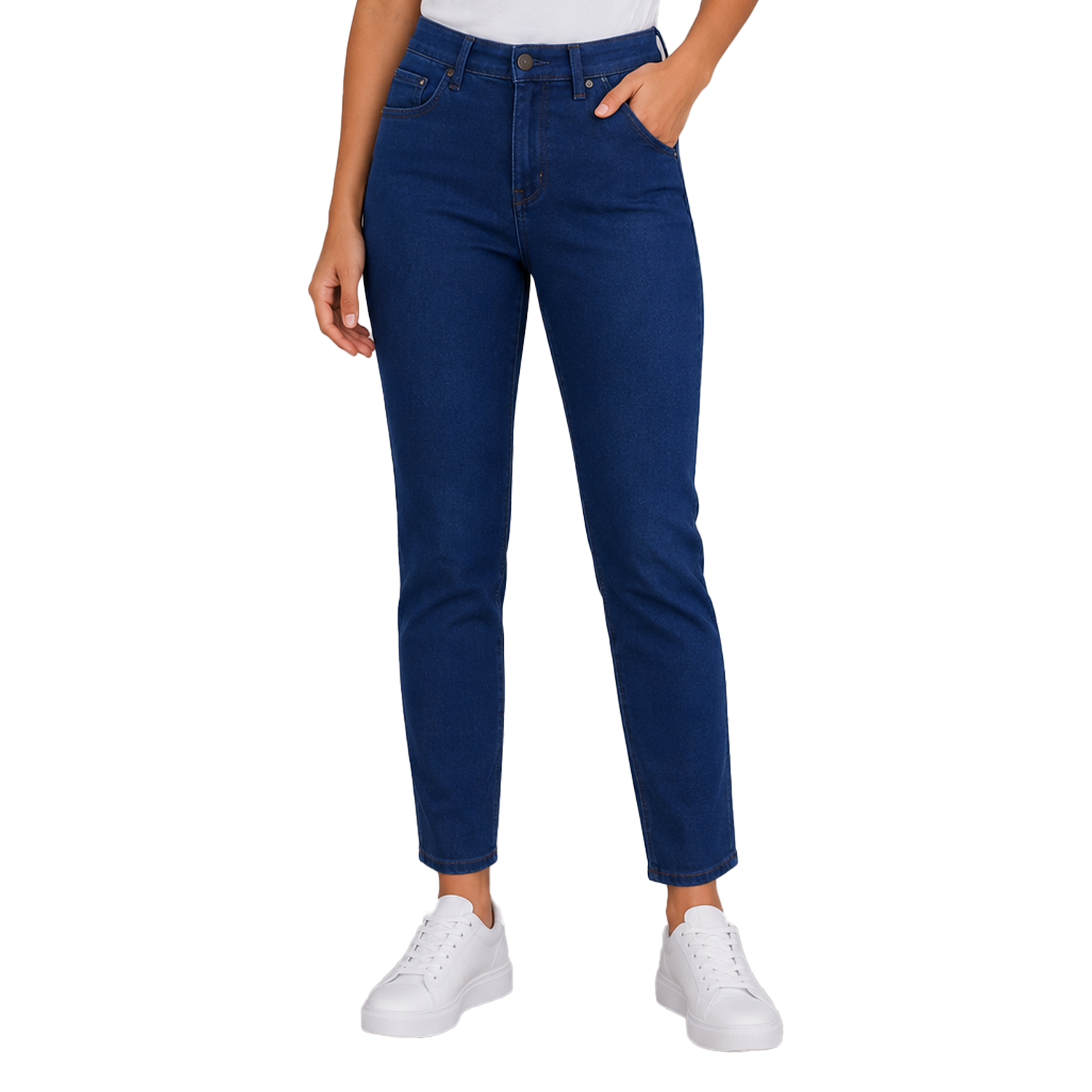 United Colors of Benetton Women's Blue Denim Jean - Branded Original