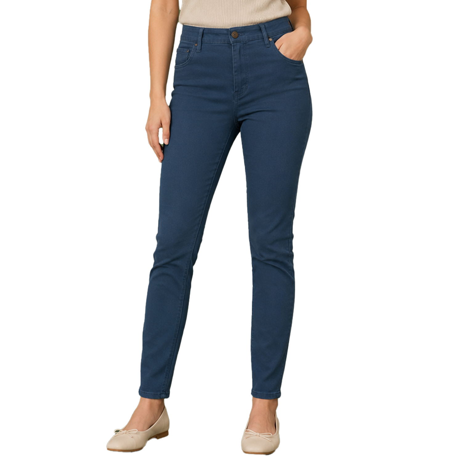 United Colors of Benetton Women's Blue Pants - Branded Original