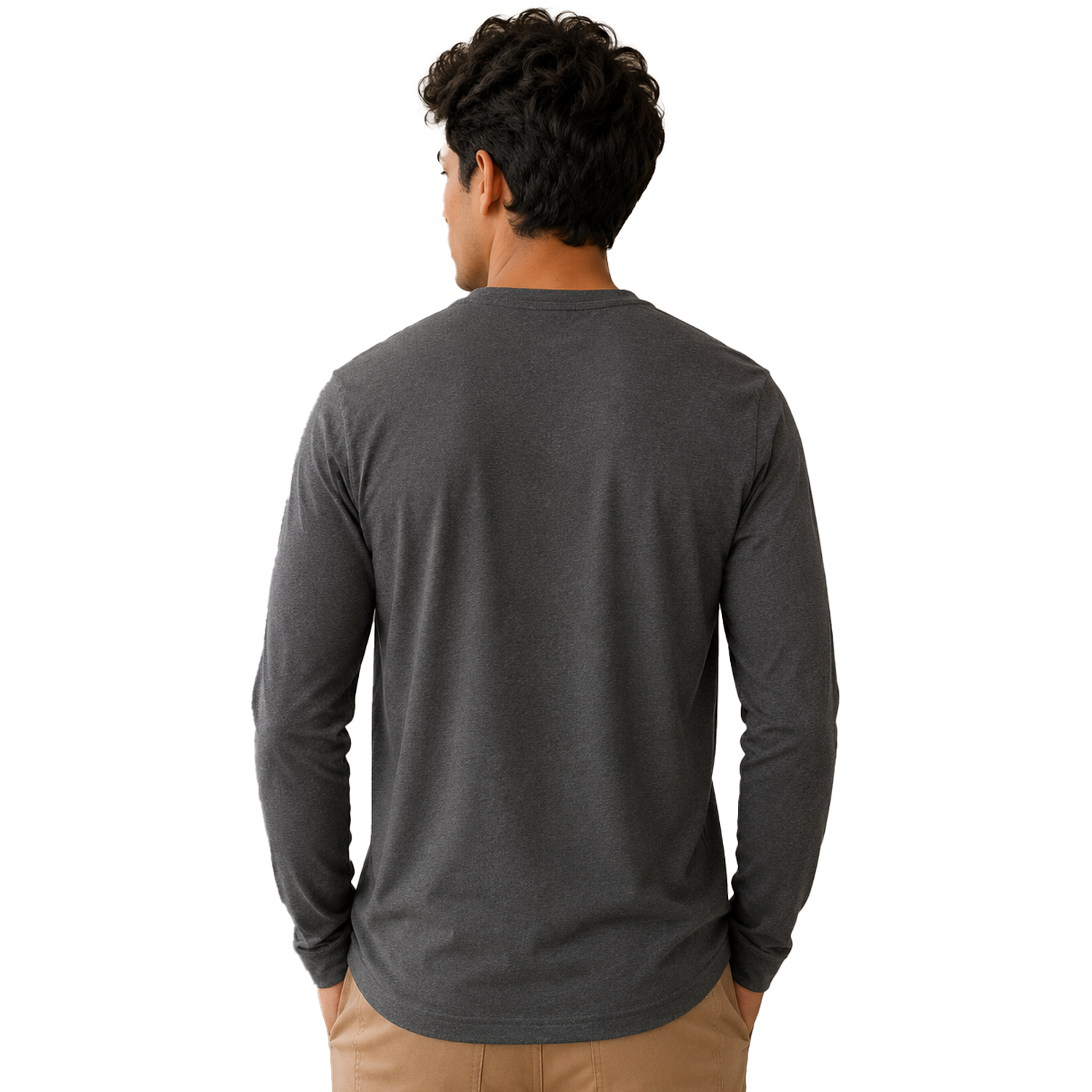 Hurley Men's Grey T-Shirt (LS) - Branded Original - Image 2